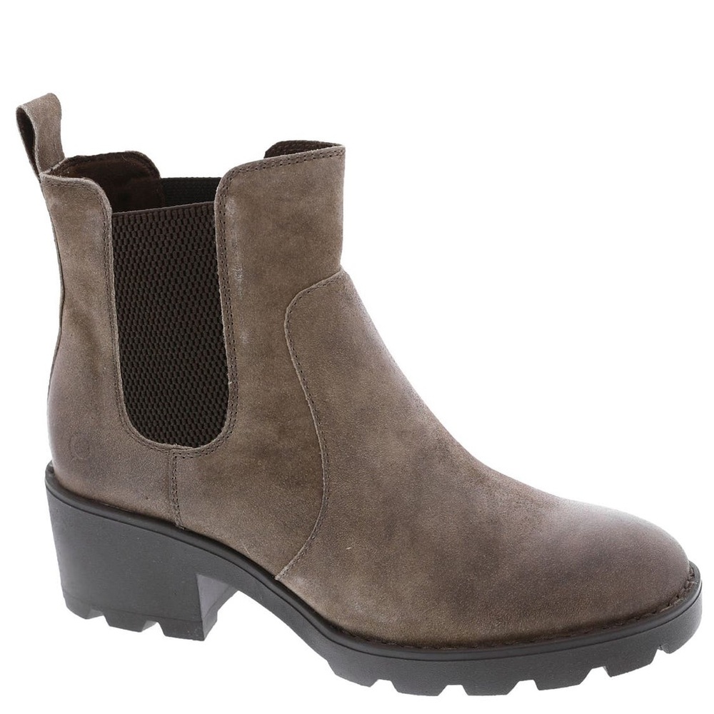 Born Graci Distressed Taupe Chelsea Booties
